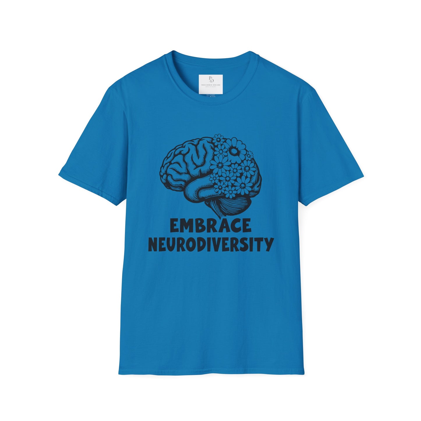 Embrace Neurodiversity Unisex Softstyle T-Shirt - Celebrate Diversity and Inclusion