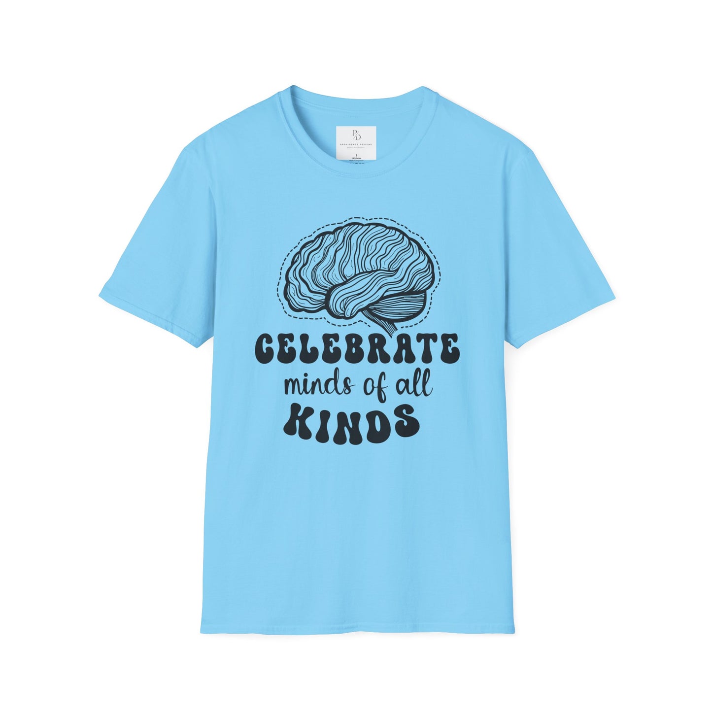 Celebrate Minds of All Kinds T-Shirt | Unisex Softstyle Tee for Awareness & Support