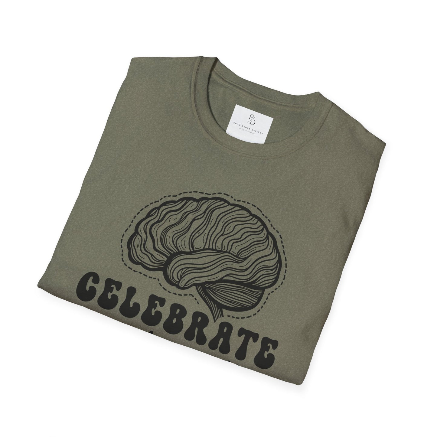 Celebrate Minds of All Kinds T-Shirt | Unisex Softstyle Tee for Awareness & Support
