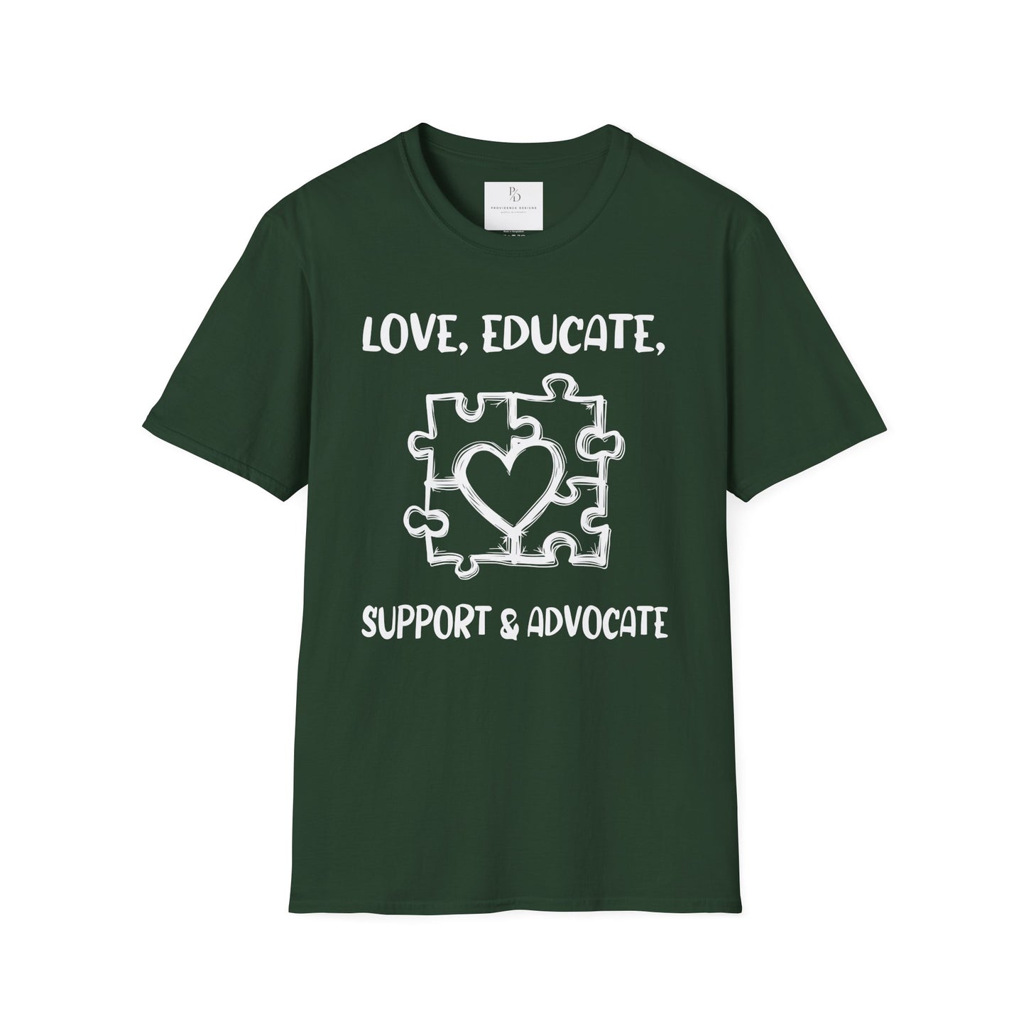 Love, Educate, Support & Advocate Unisex Softstyle T-Shirt