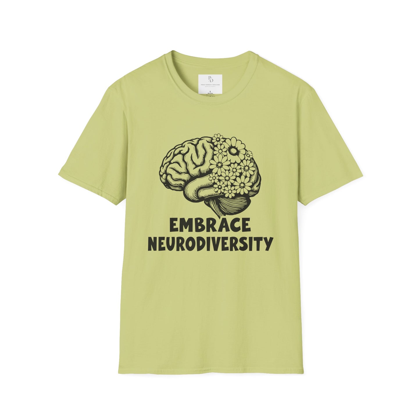 Embrace Neurodiversity Unisex Softstyle T-Shirt - Celebrate Diversity and Inclusion