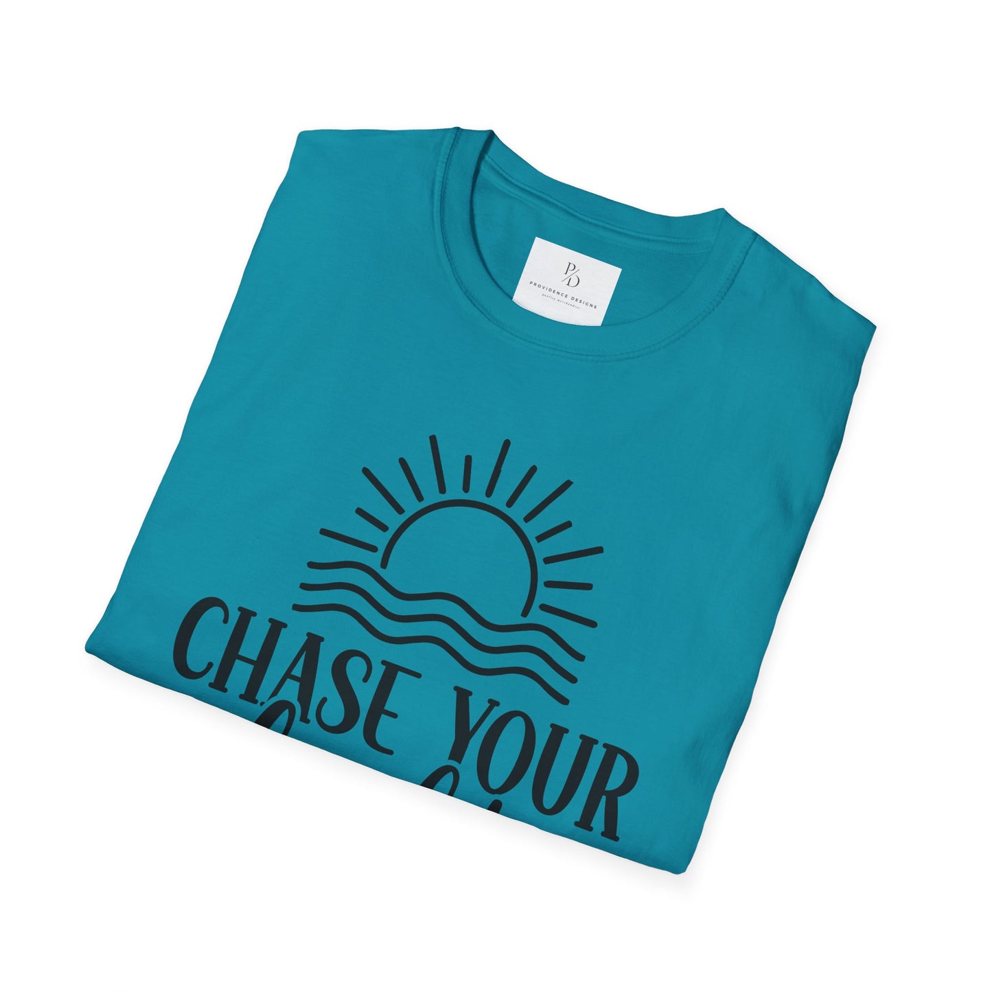 Chase Your Light Unisex T-Shirt, Inspirational Tee, Motivational Shirt, Gift for Friends, Summer Outfit, Positive Vibes