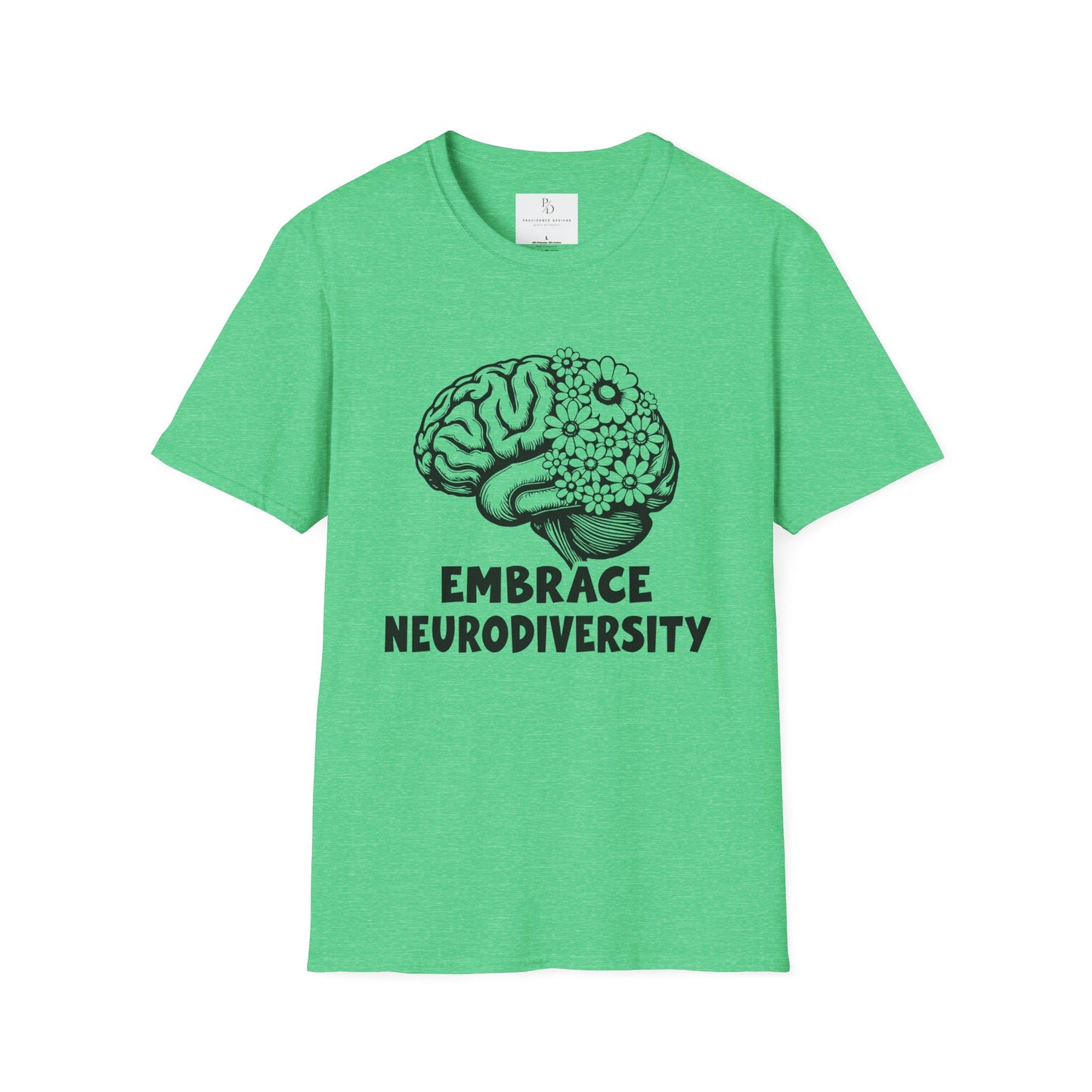 Embrace Neurodiversity Unisex Softstyle T-Shirt - Celebrate Diversity and Inclusion