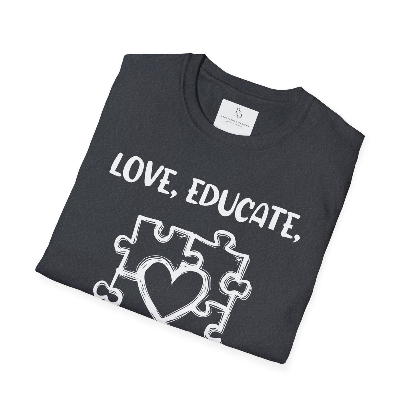 Love, Educate, Support & Advocate Unisex Softstyle T-Shirt