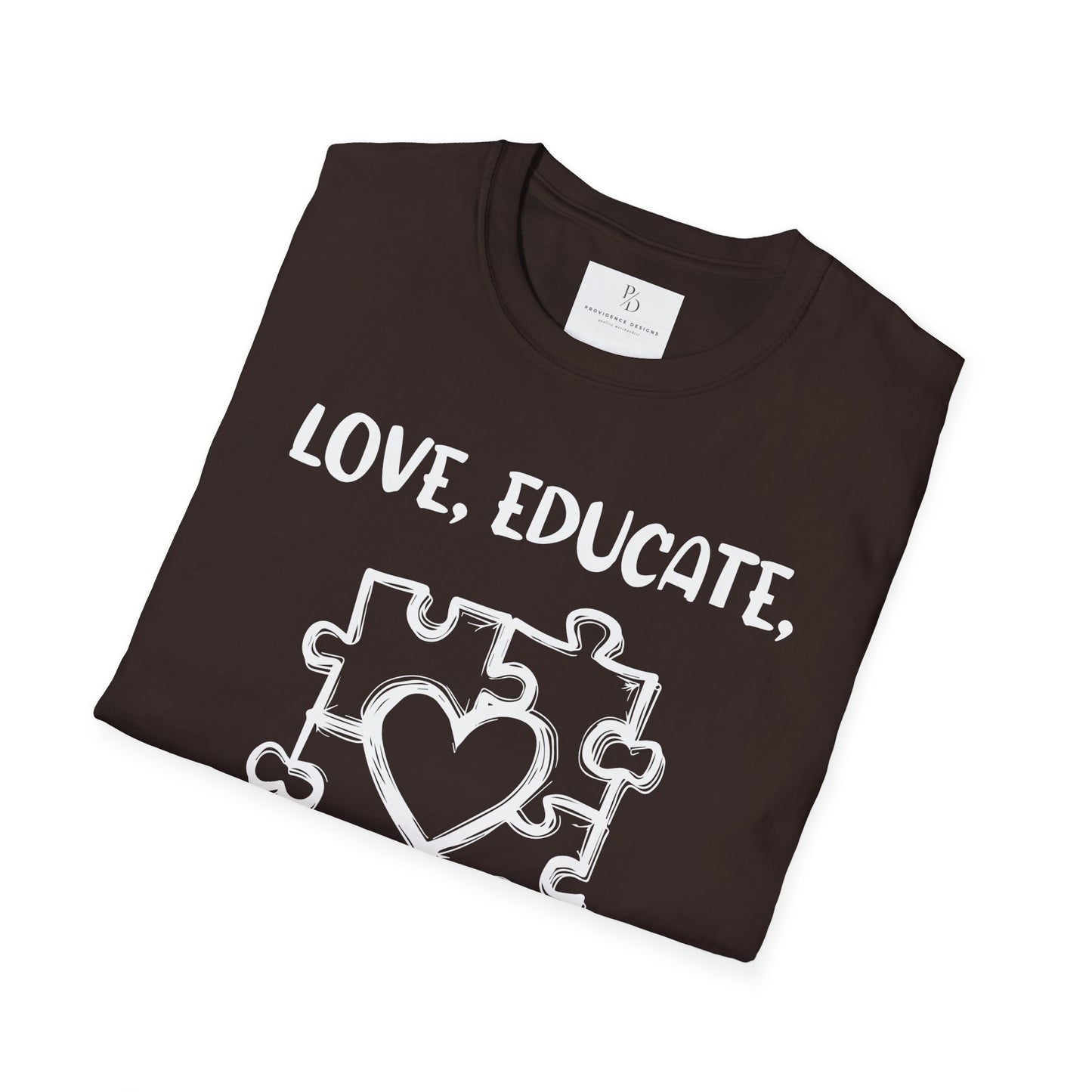 Love, Educate, Support & Advocate Unisex Softstyle T-Shirt