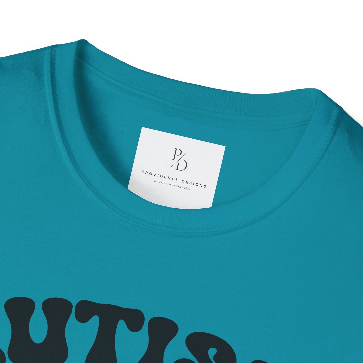 Autism Mom Unisex Softstyle T-Shirt - Heart Puzzle Design