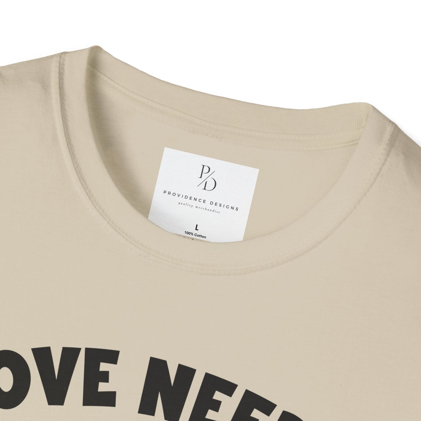 Love Needs No Words Puzzle Heart Unisex Softstyle T-Shirt