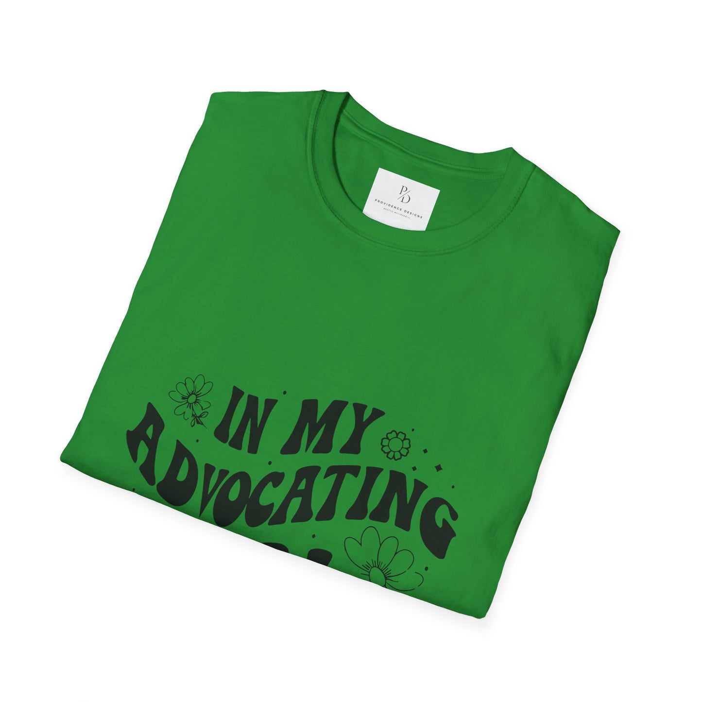 In My Advocating Era Unisex Softstyle T-Shirt – Empowering Orange Tee for Activists