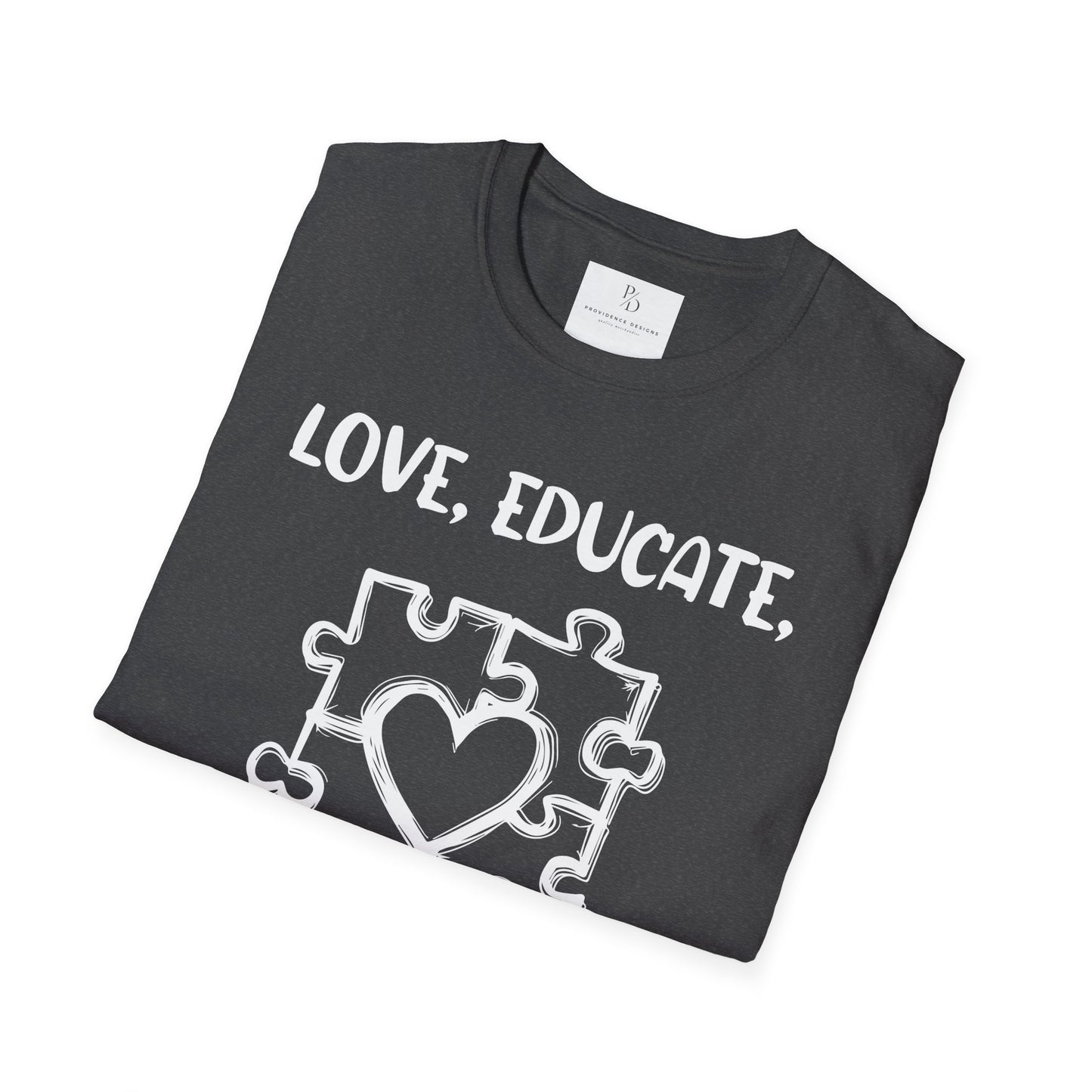 Love, Educate, Support & Advocate Unisex Softstyle T-Shirt