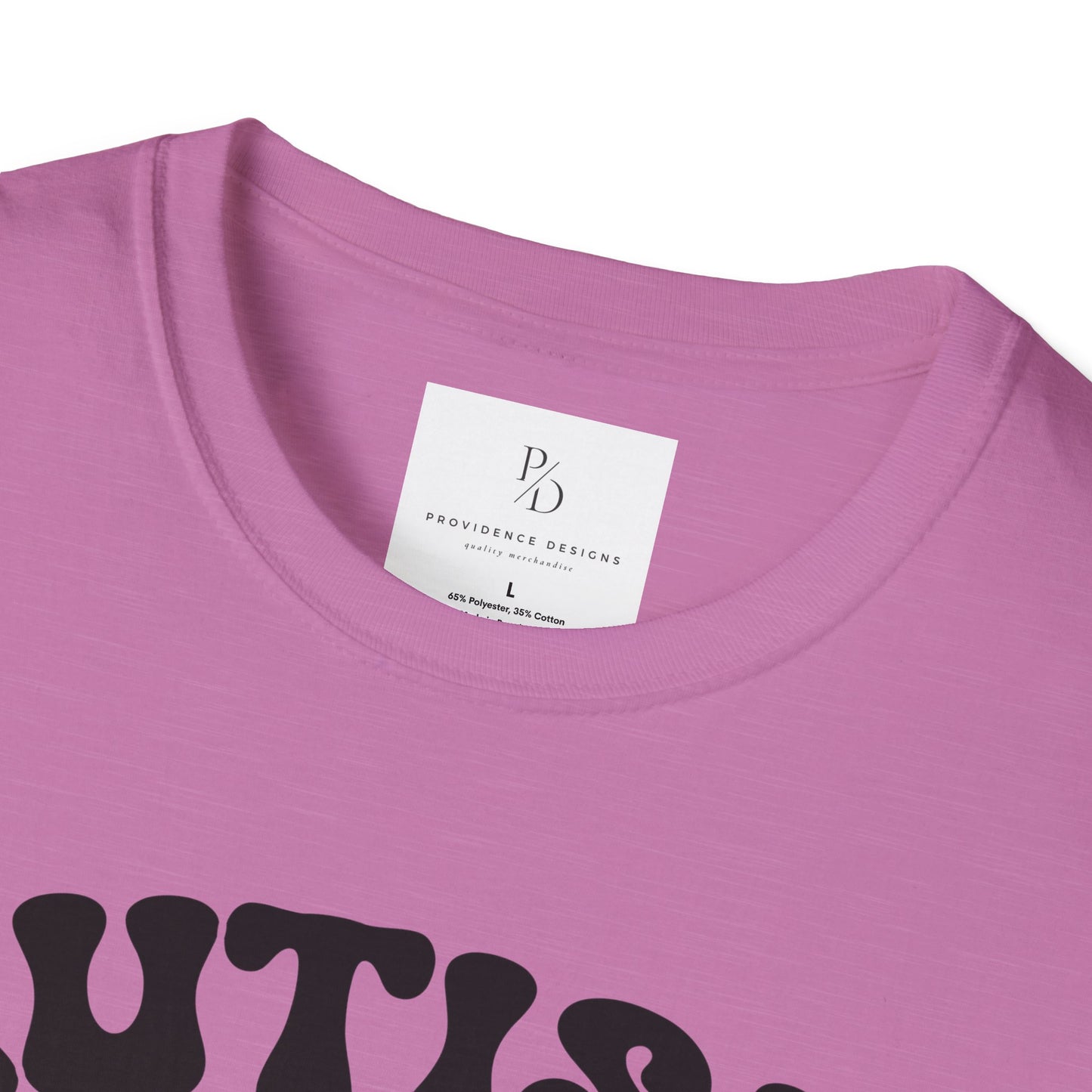 Autism Mom Unisex Softstyle T-Shirt - Heart Puzzle Design
