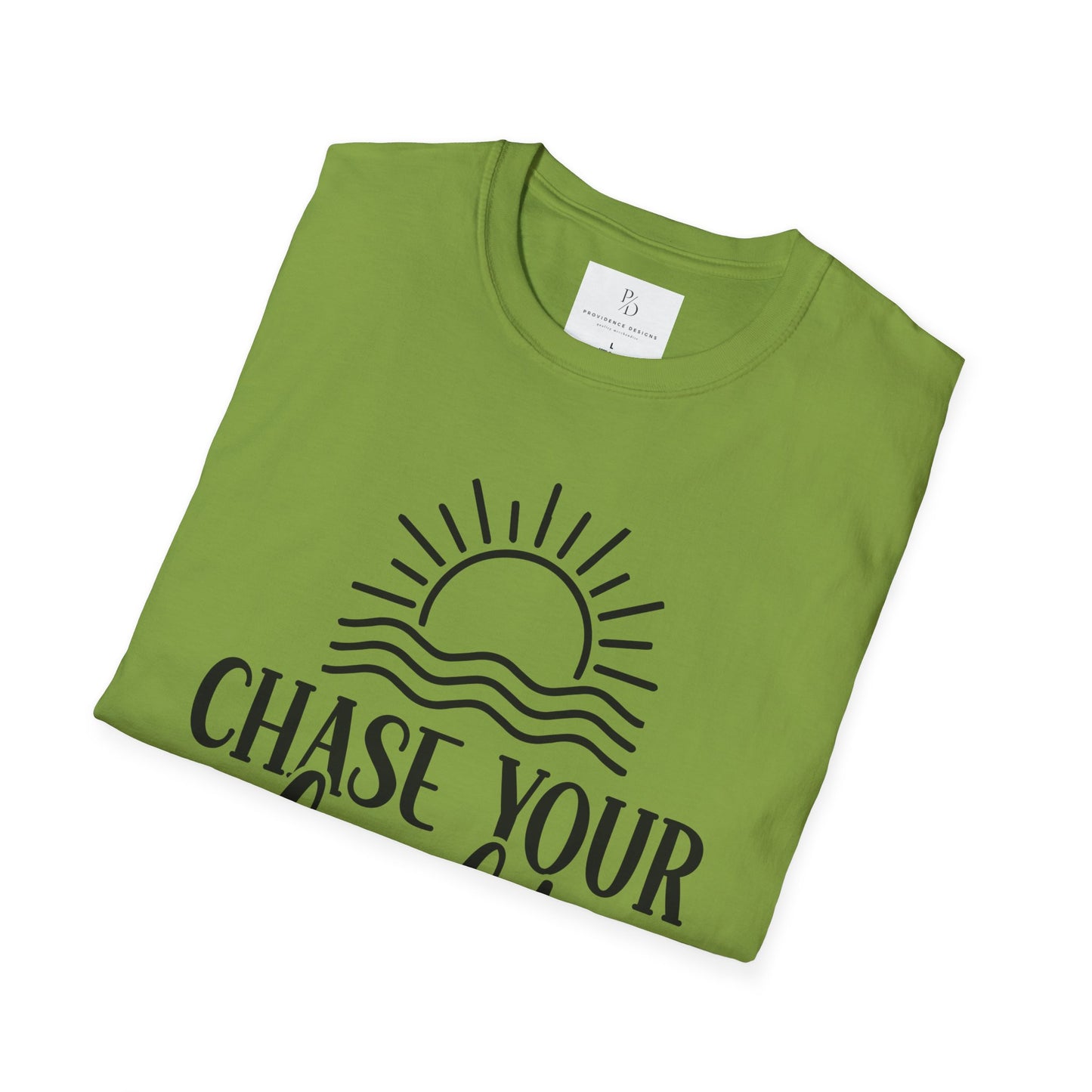 Chase Your Light Unisex T-Shirt, Inspirational Tee, Motivational Shirt, Gift for Friends, Summer Outfit, Positive Vibes