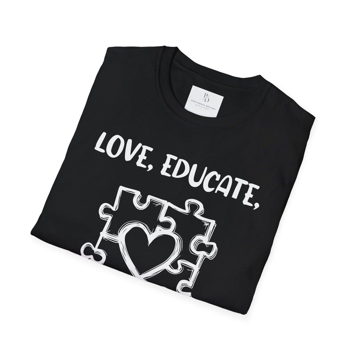 Love, Educate, Support & Advocate Unisex Softstyle T-Shirt