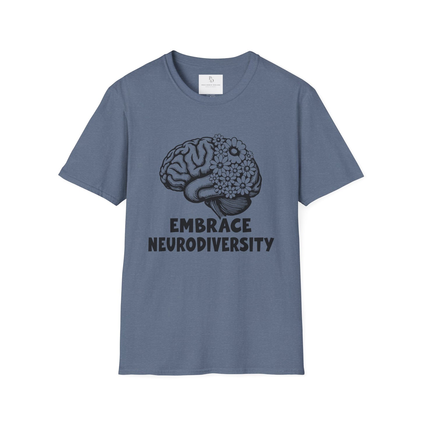 Embrace Neurodiversity Unisex Softstyle T-Shirt - Celebrate Diversity and Inclusion