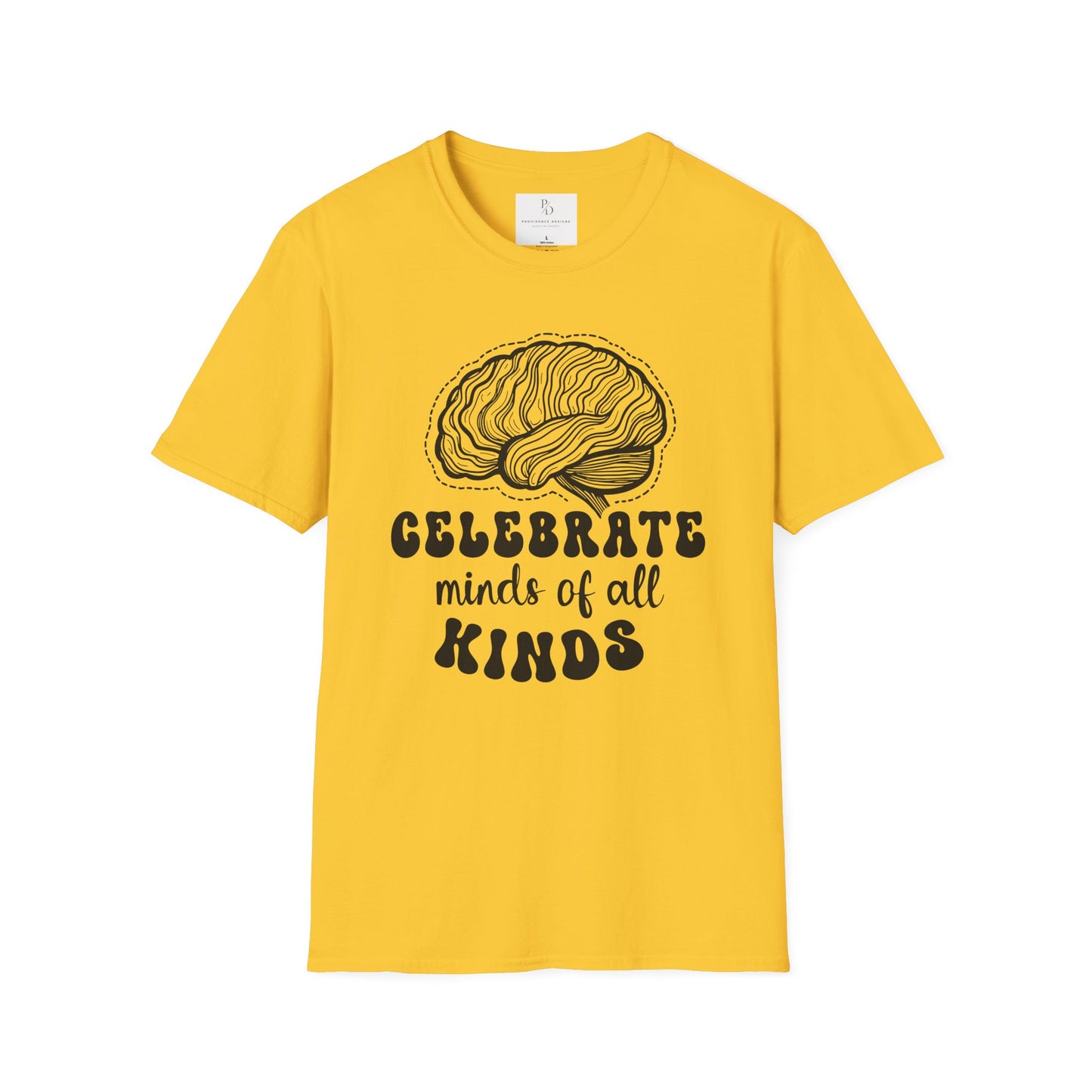 Celebrate Minds of All Kinds T-Shirt | Unisex Softstyle Tee for Awareness & Support