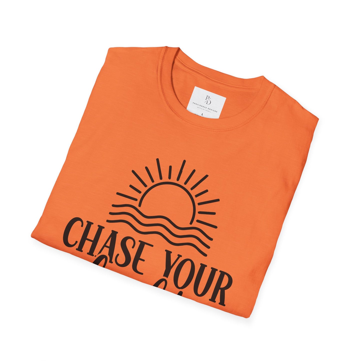 Chase Your Light Unisex T-Shirt, Inspirational Tee, Motivational Shirt, Gift for Friends, Summer Outfit, Positive Vibes