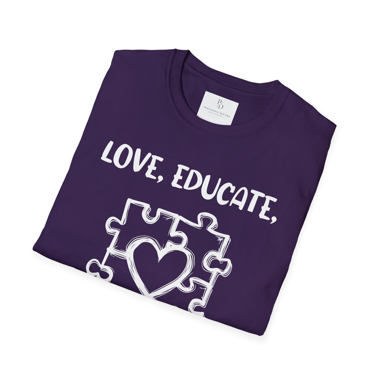 Love, Educate, Support & Advocate Unisex Softstyle T-Shirt