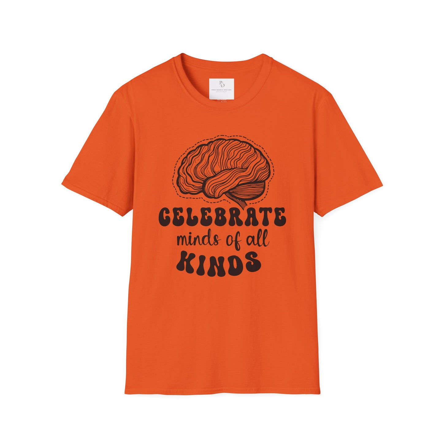 Celebrate Minds of All Kinds T-Shirt | Unisex Softstyle Tee for Awareness & Support