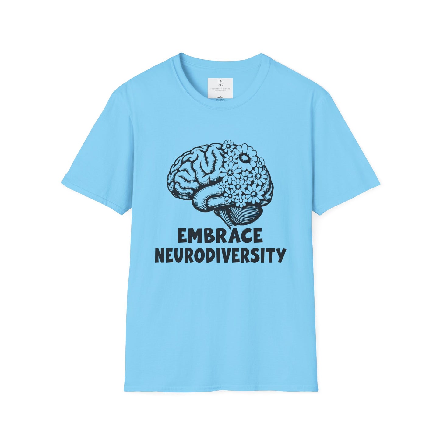 Embrace Neurodiversity Unisex Softstyle T-Shirt - Celebrate Diversity and Inclusion