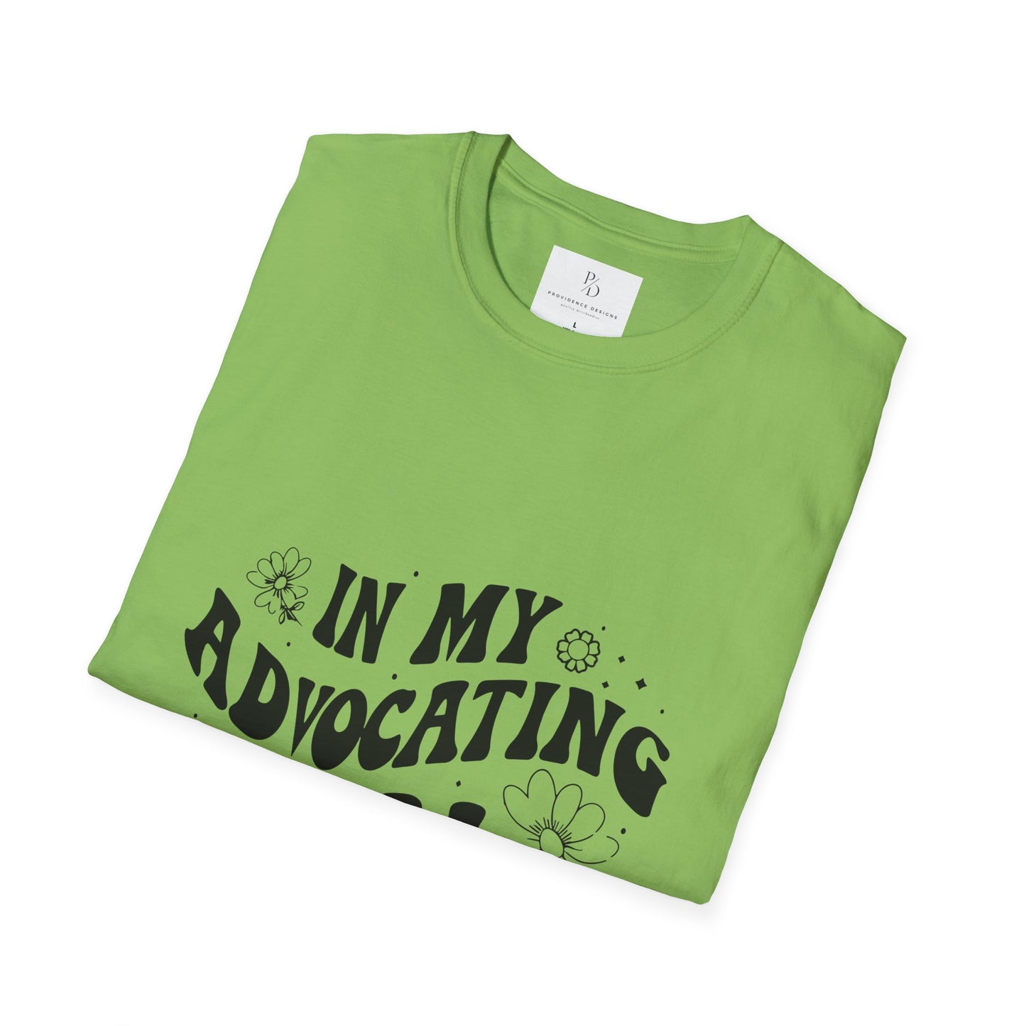In My Advocating Era Unisex Softstyle T-Shirt – Empowering Orange Tee for Activists