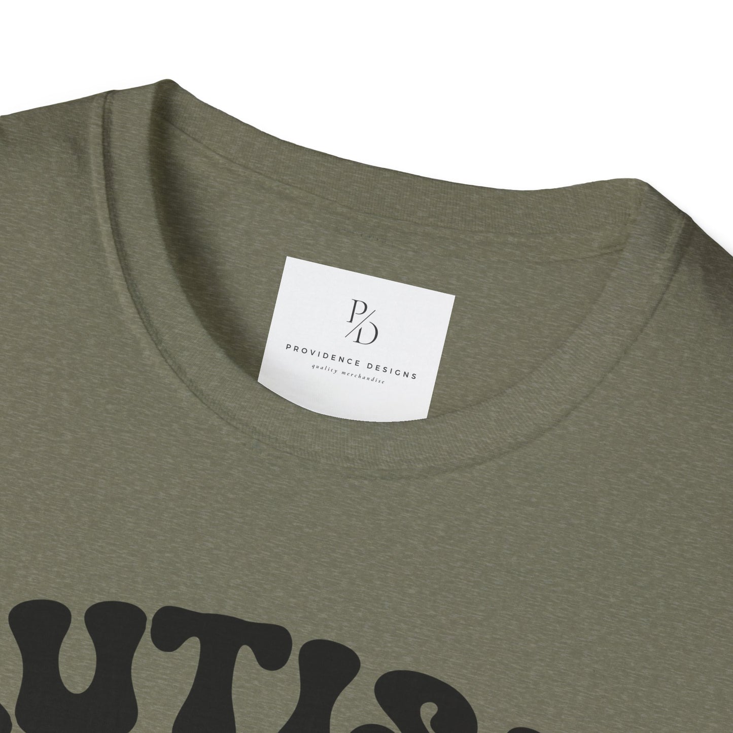 Autism Mom Unisex Softstyle T-Shirt - Heart Puzzle Design
