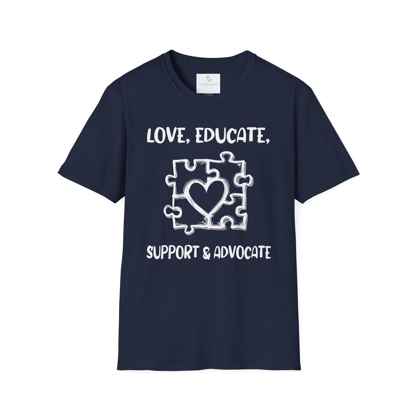Love, Educate, Support & Advocate Unisex Softstyle T-Shirt