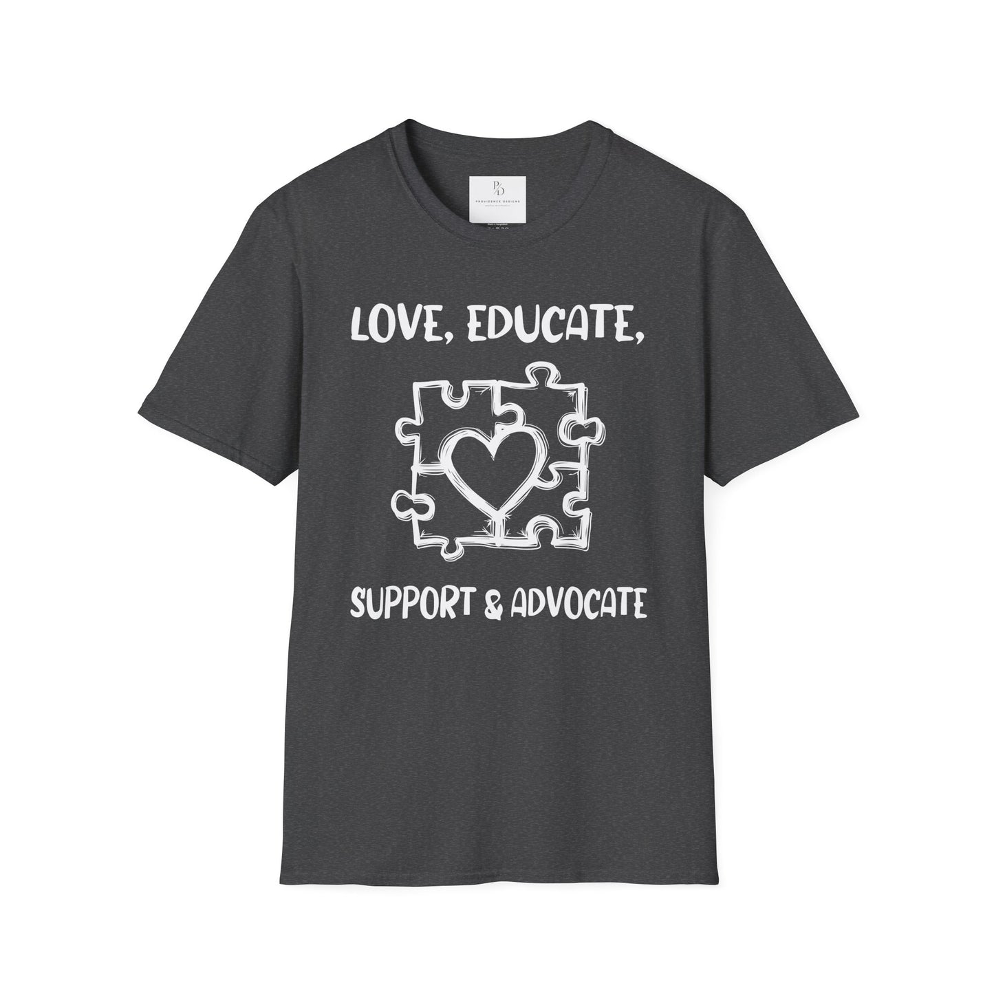 Love, Educate, Support & Advocate Unisex Softstyle T-Shirt