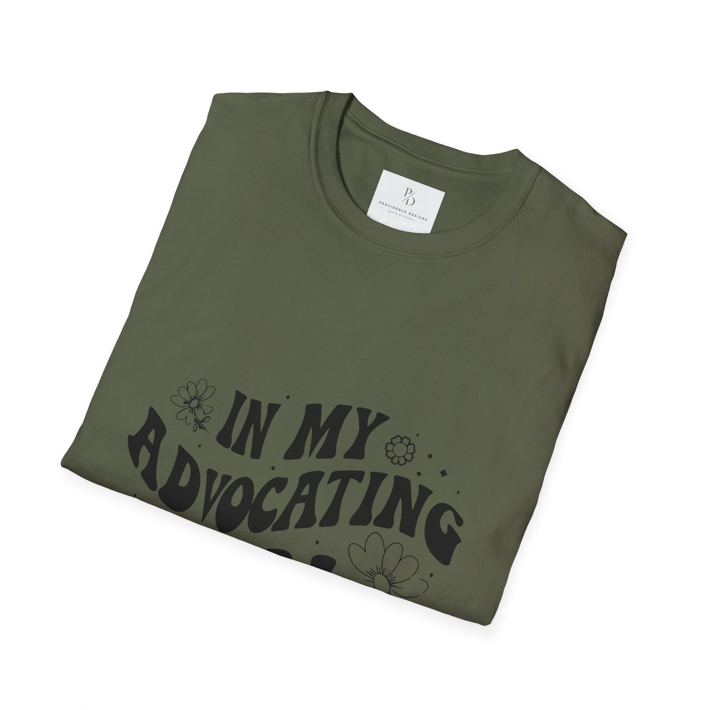 In My Advocating Era Unisex Softstyle T-Shirt – Empowering Orange Tee for Activists