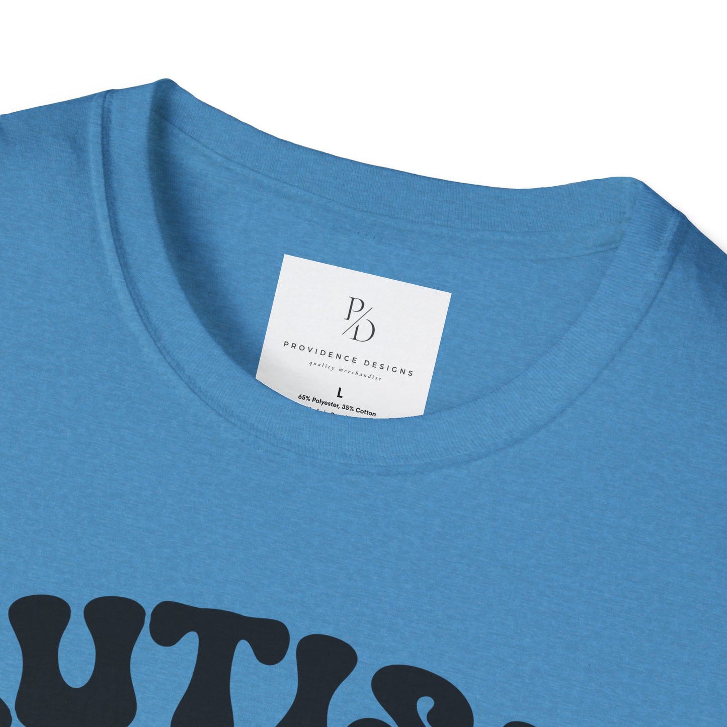Autism Mom Unisex Softstyle T-Shirt - Heart Puzzle Design