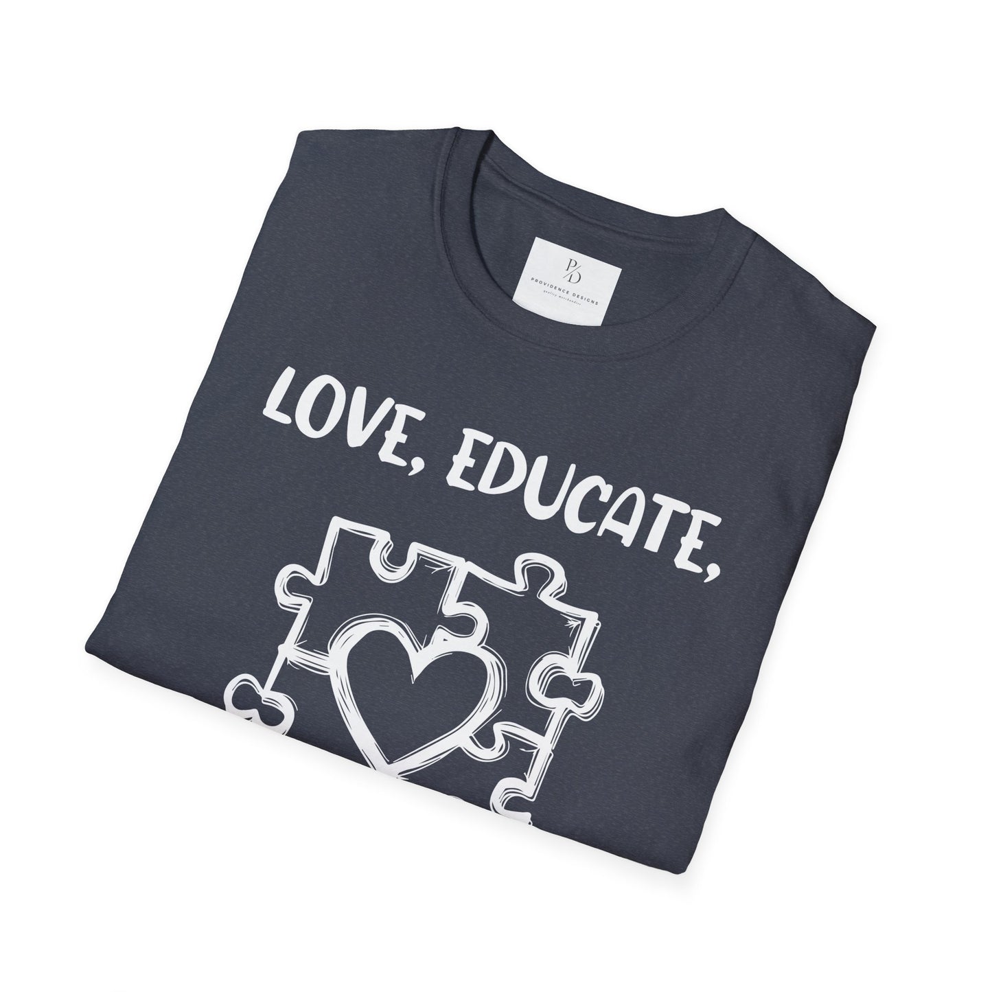Love, Educate, Support & Advocate Unisex Softstyle T-Shirt