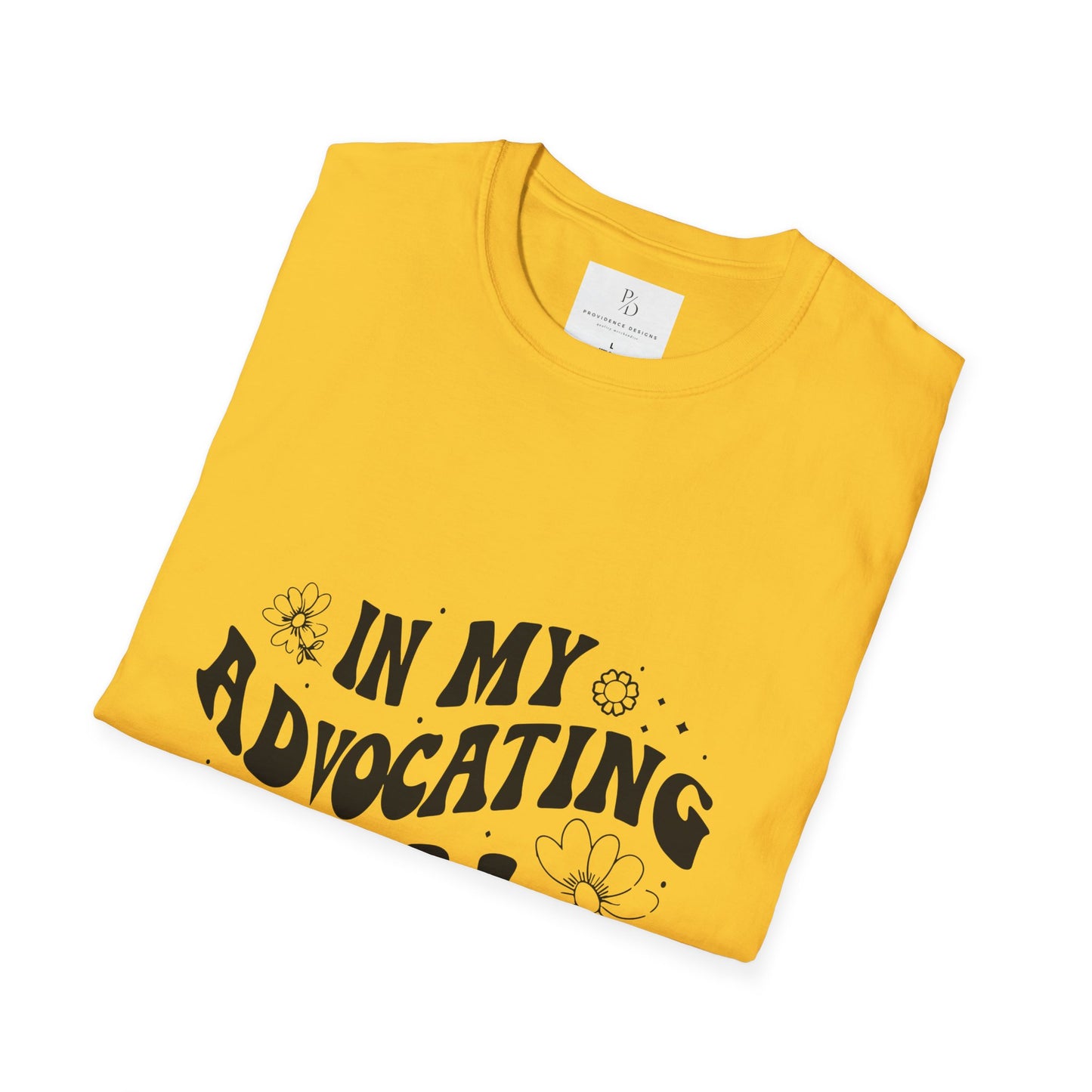 In My Advocating Era Unisex Softstyle T-Shirt – Empowering Orange Tee for Activists