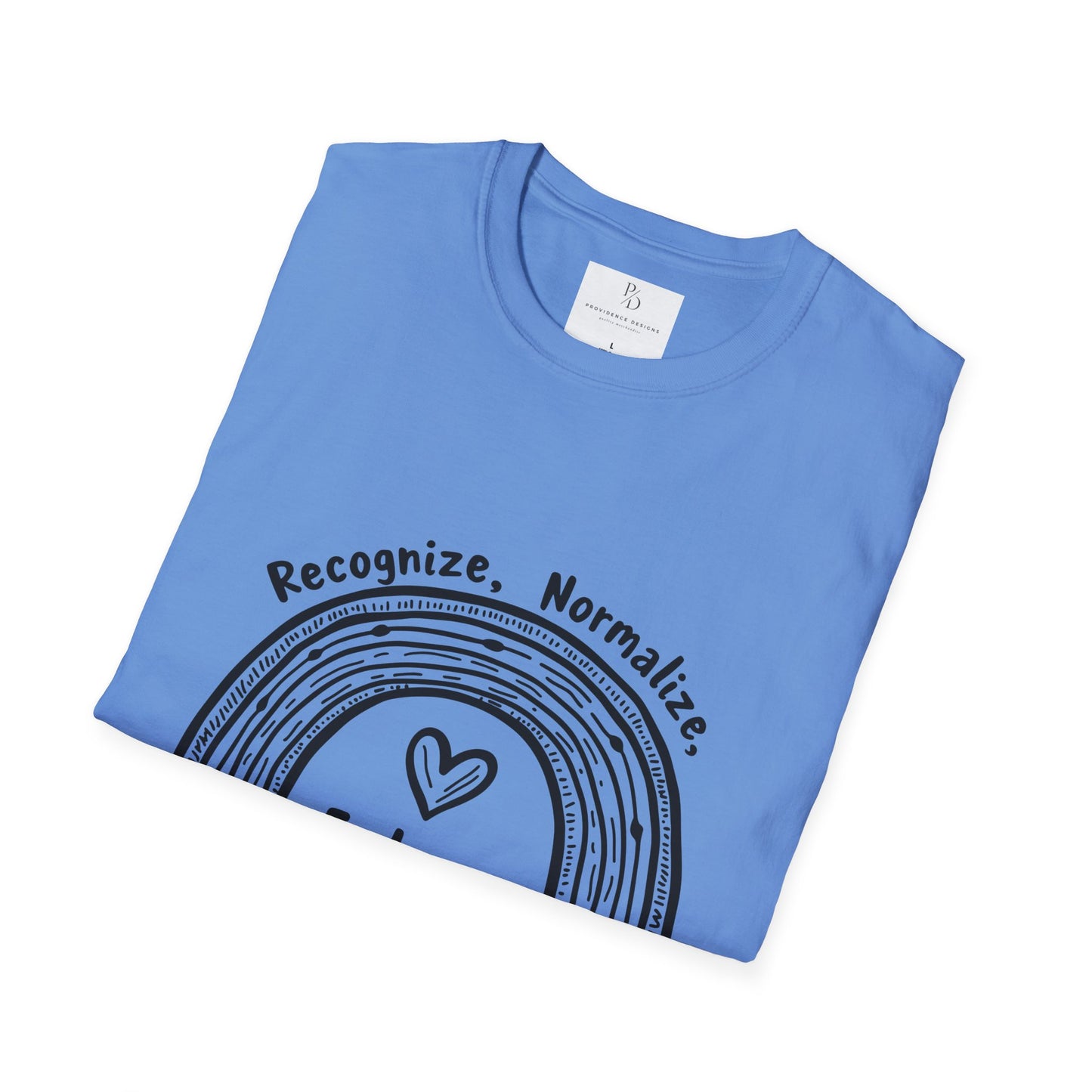Embrace Neurodiversity T-Shirt - Unisex Softstyle Tee for Awareness and Support