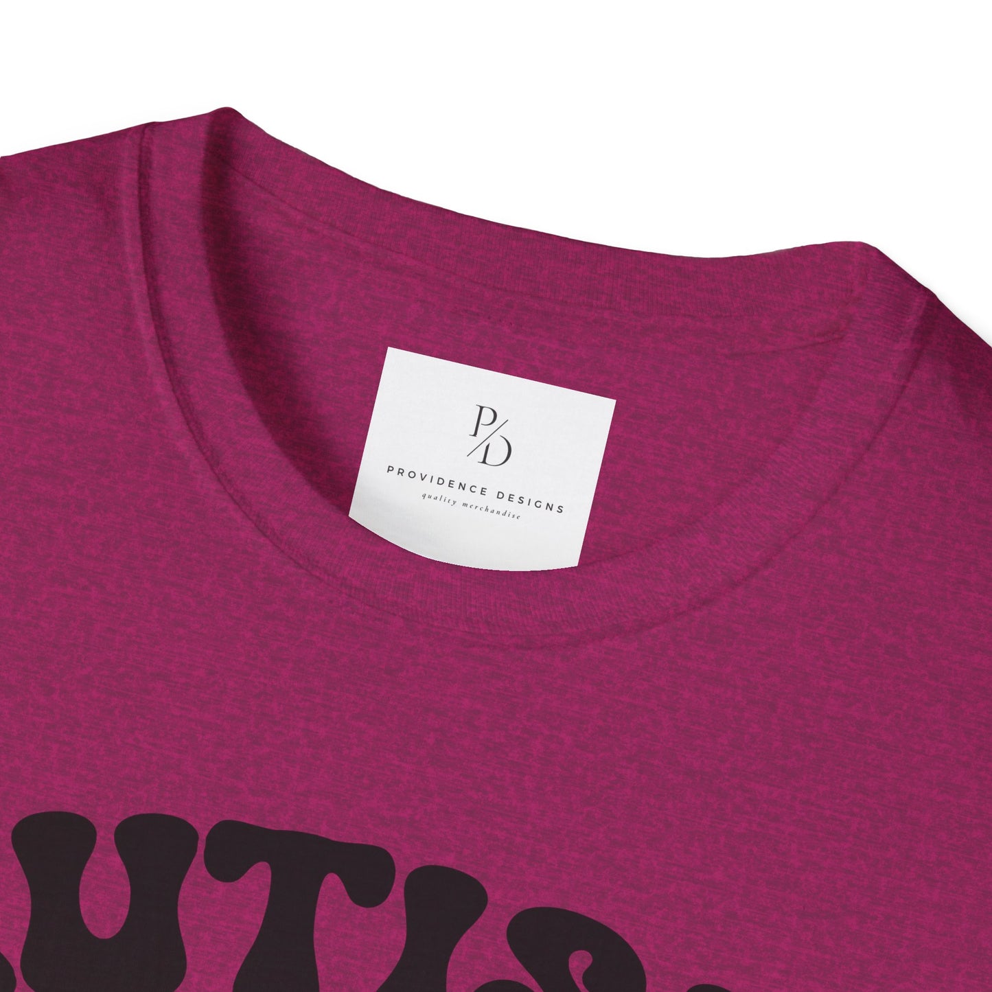 Autism Mom Unisex Softstyle T-Shirt - Heart Puzzle Design