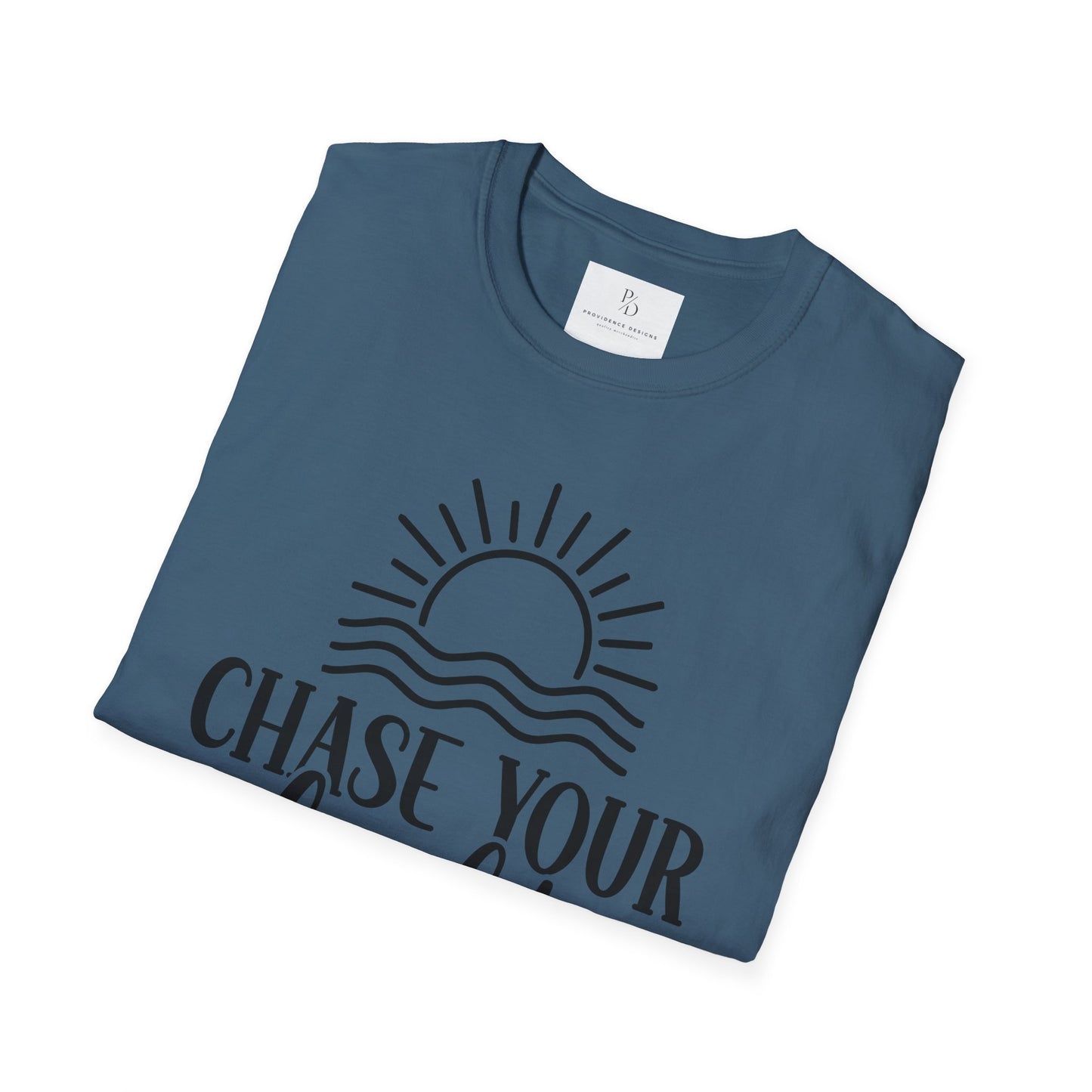 Chase Your Light Unisex T-Shirt, Inspirational Tee, Motivational Shirt, Gift for Friends, Summer Outfit, Positive Vibes