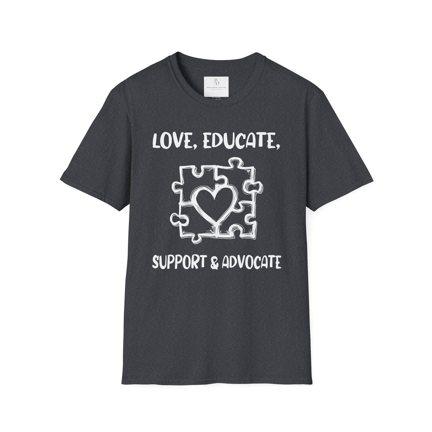 Love, Educate, Support & Advocate Unisex Softstyle T-Shirt