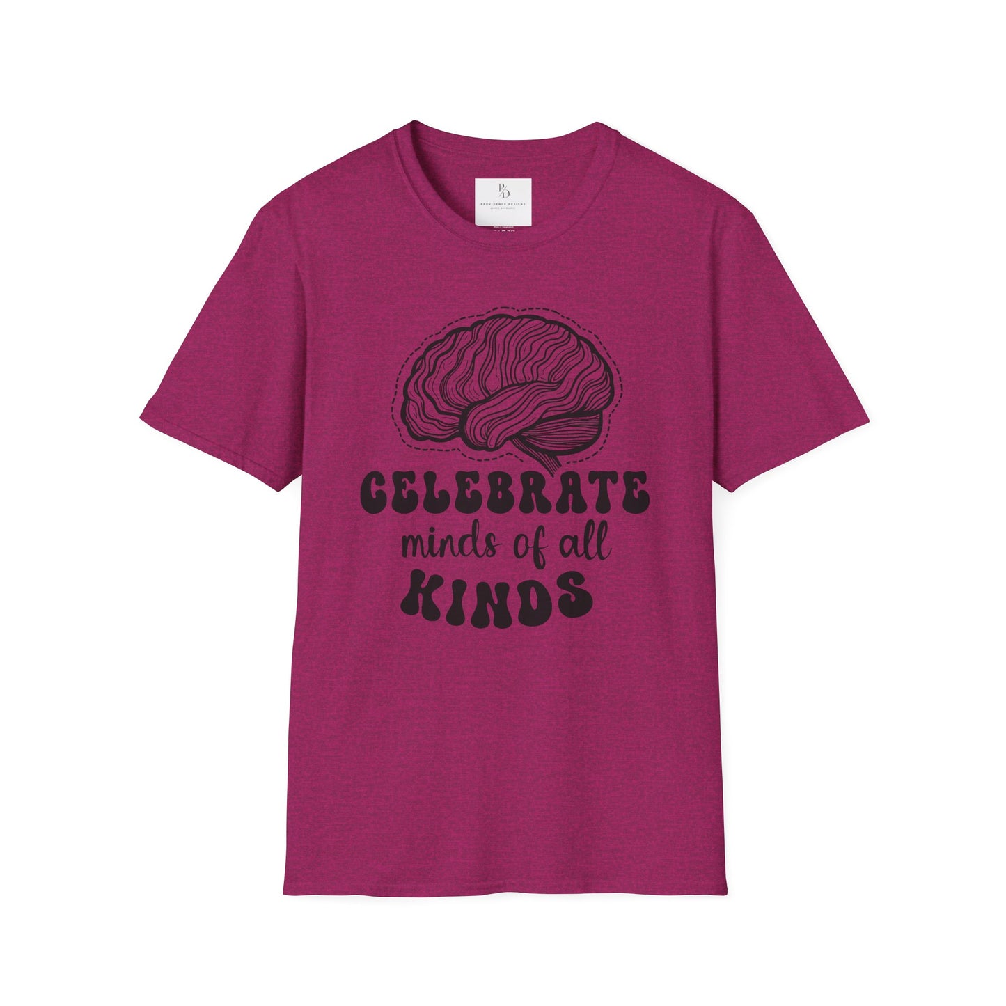 Celebrate Minds of All Kinds T-Shirt | Unisex Softstyle Tee for Awareness & Support