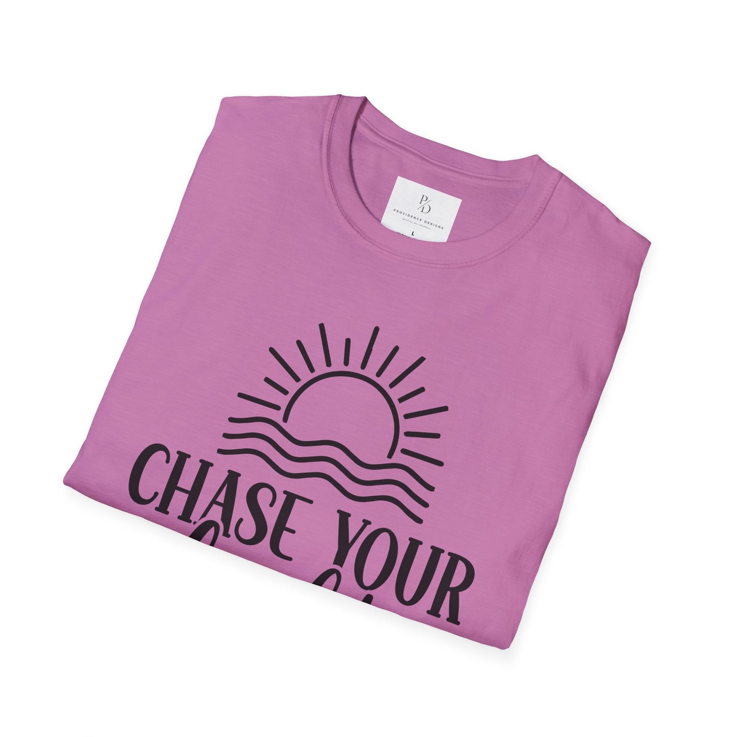Chase Your Light Unisex T-Shirt, Inspirational Tee, Motivational Shirt, Gift for Friends, Summer Outfit, Positive Vibes