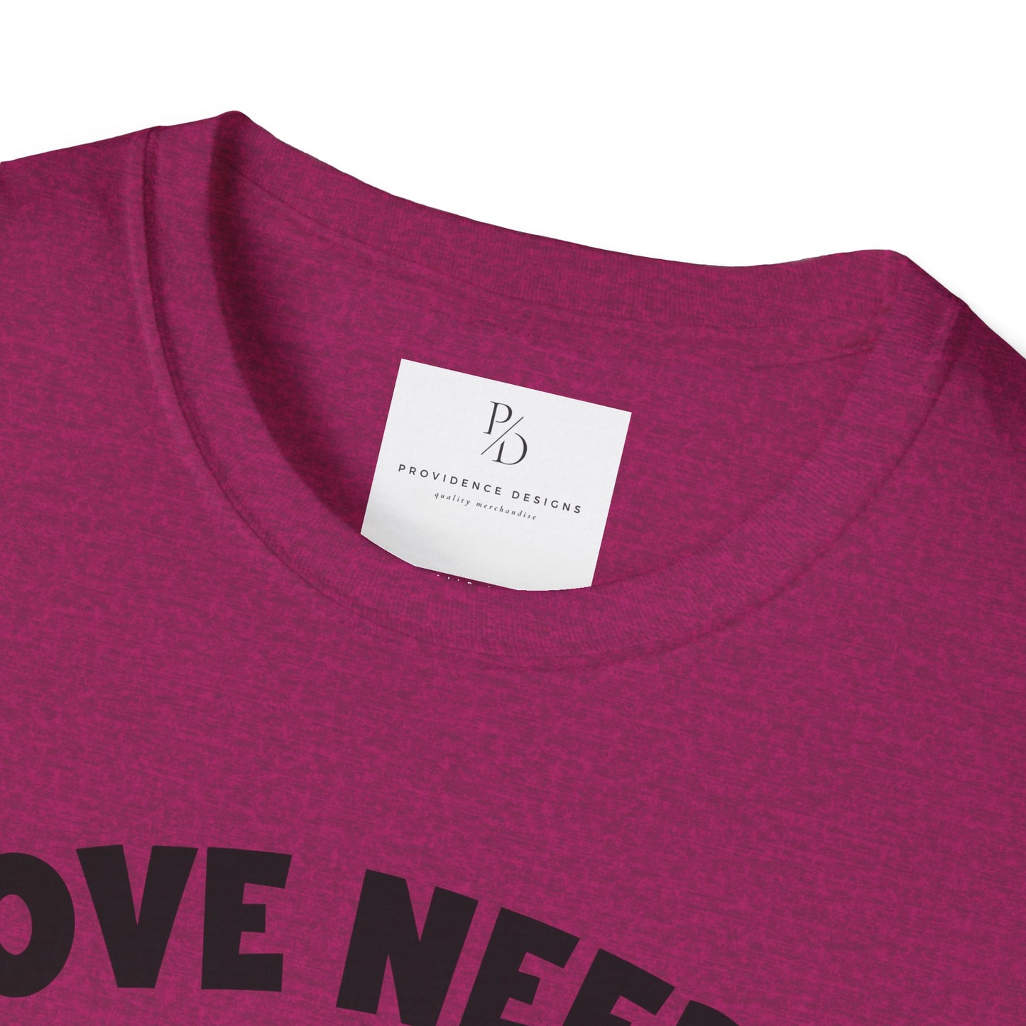 Love Needs No Words Puzzle Heart Unisex Softstyle T-Shirt
