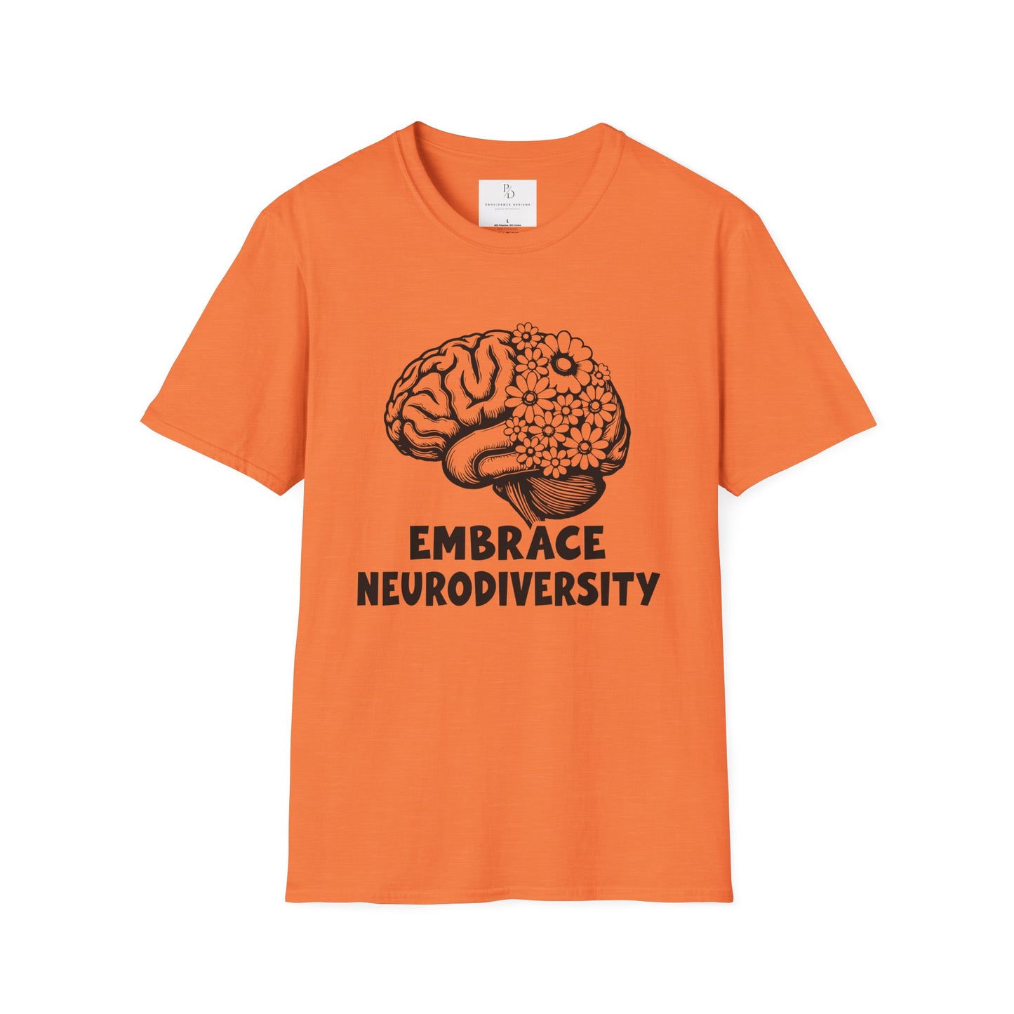 Embrace Neurodiversity Unisex Softstyle T-Shirt - Celebrate Diversity and Inclusion