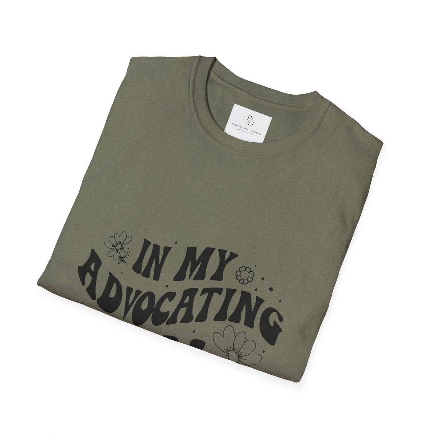 In My Advocating Era Unisex Softstyle T-Shirt – Empowering Orange Tee for Activists