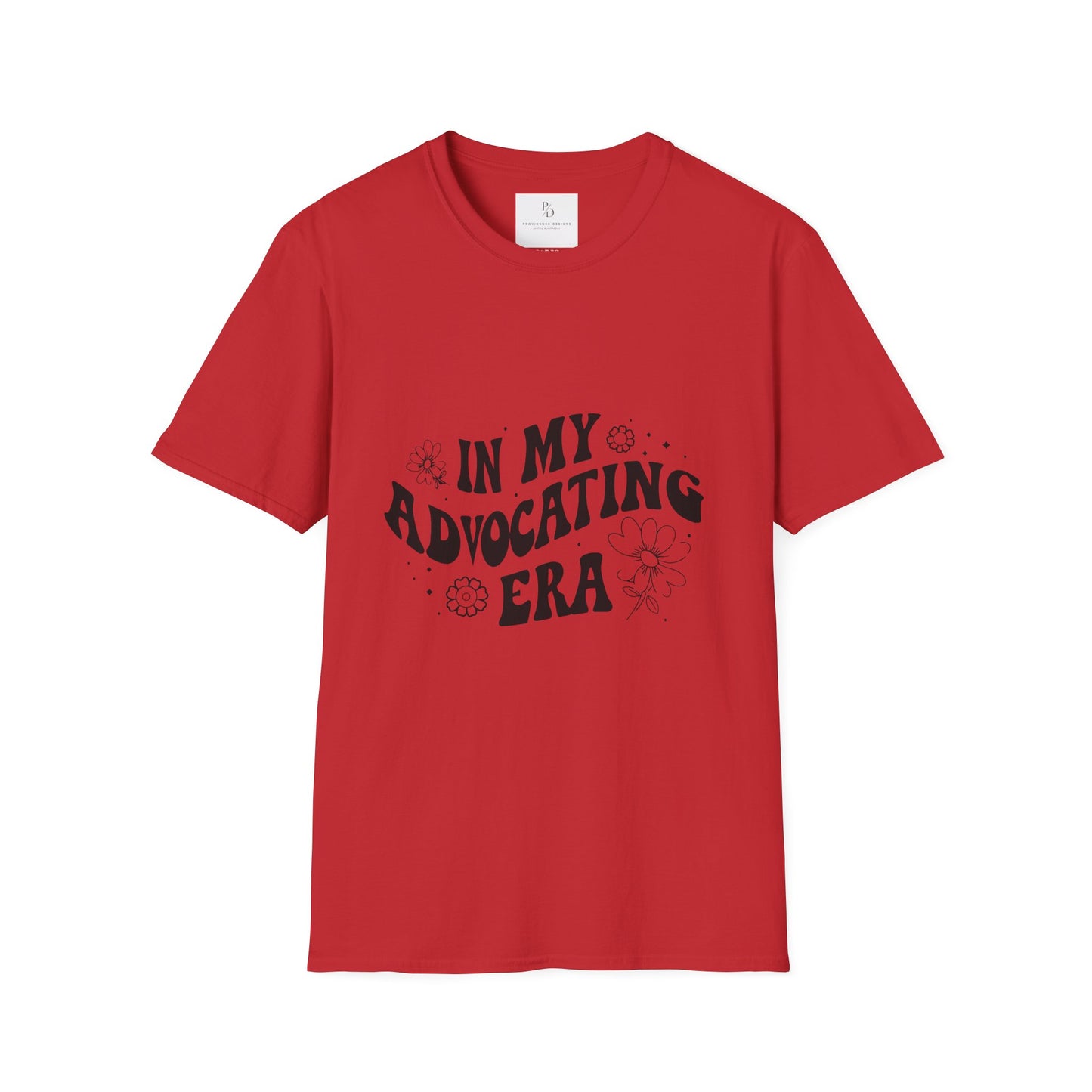 In My Advocating Era Unisex Softstyle T-Shirt – Empowering Orange Tee for Activists