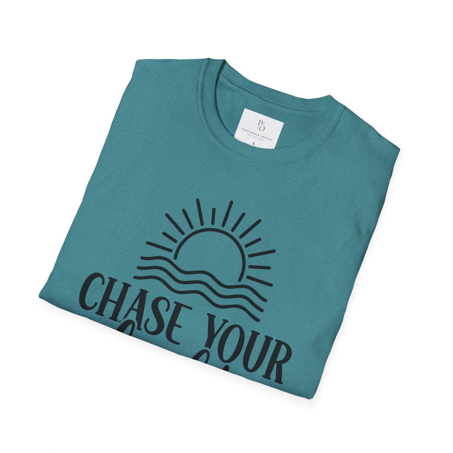 Chase Your Light Unisex T-Shirt, Inspirational Tee, Motivational Shirt, Gift for Friends, Summer Outfit, Positive Vibes