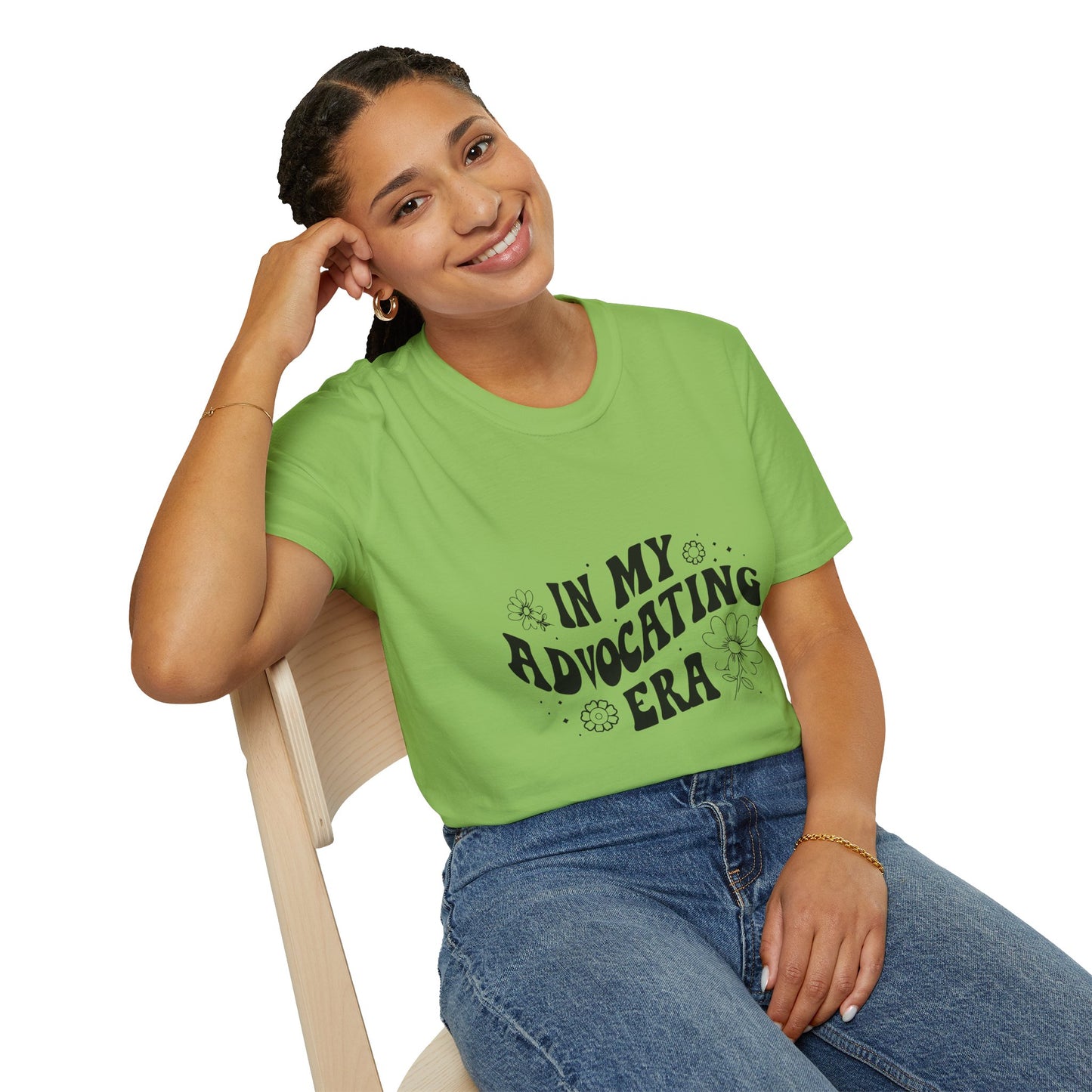 In My Advocating Era Unisex Softstyle T-Shirt – Empowering Orange Tee for Activists