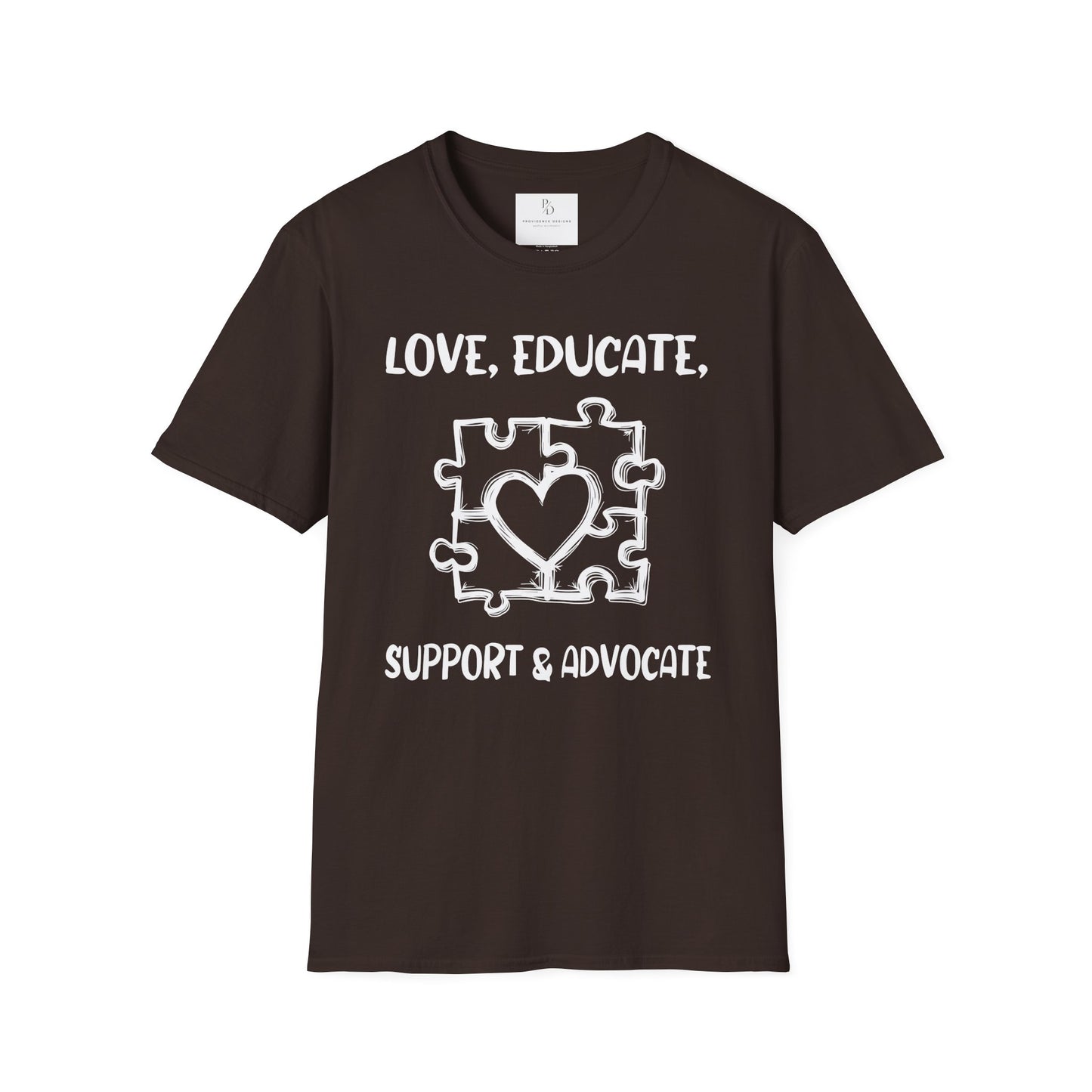Love, Educate, Support & Advocate Unisex Softstyle T-Shirt