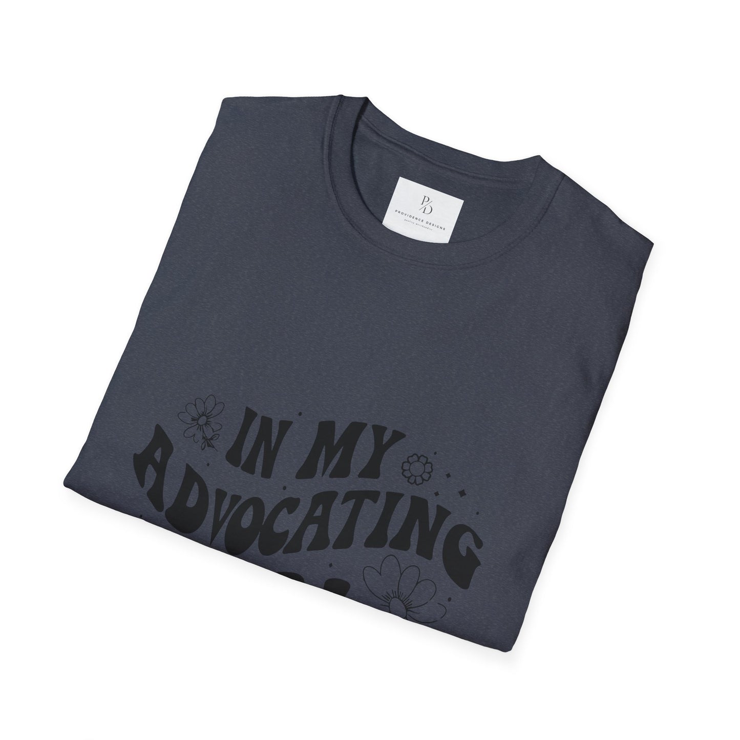 In My Advocating Era Unisex Softstyle T-Shirt – Empowering Orange Tee for Activists