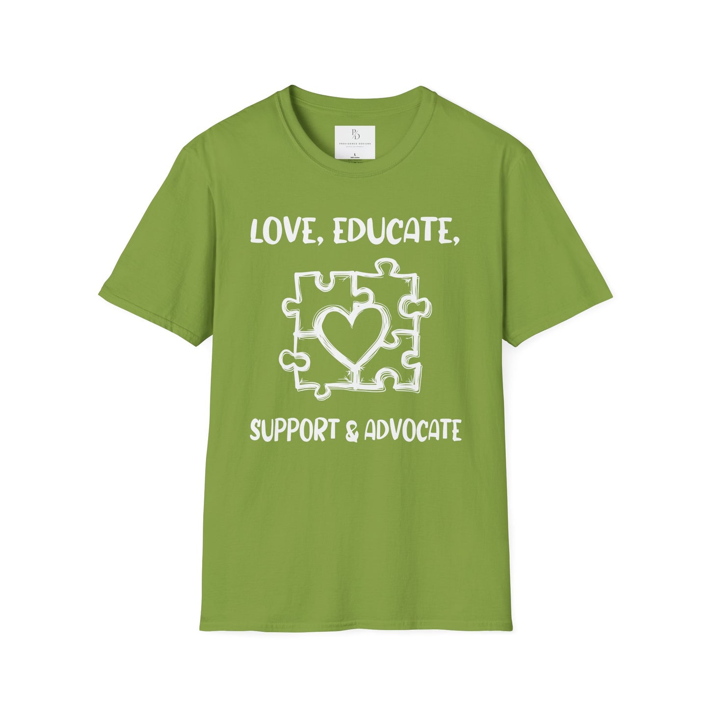 Love, Educate, Support & Advocate Unisex Softstyle T-Shirt