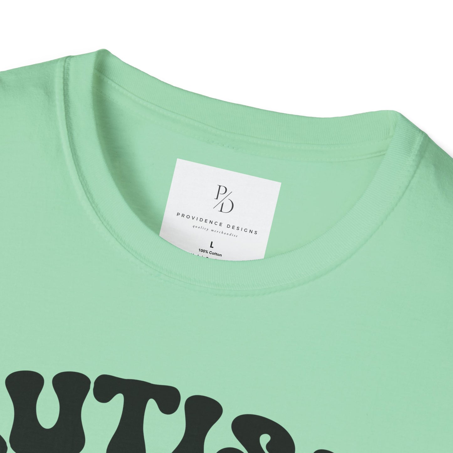 Autism Mom Unisex Softstyle T-Shirt - Heart Puzzle Design