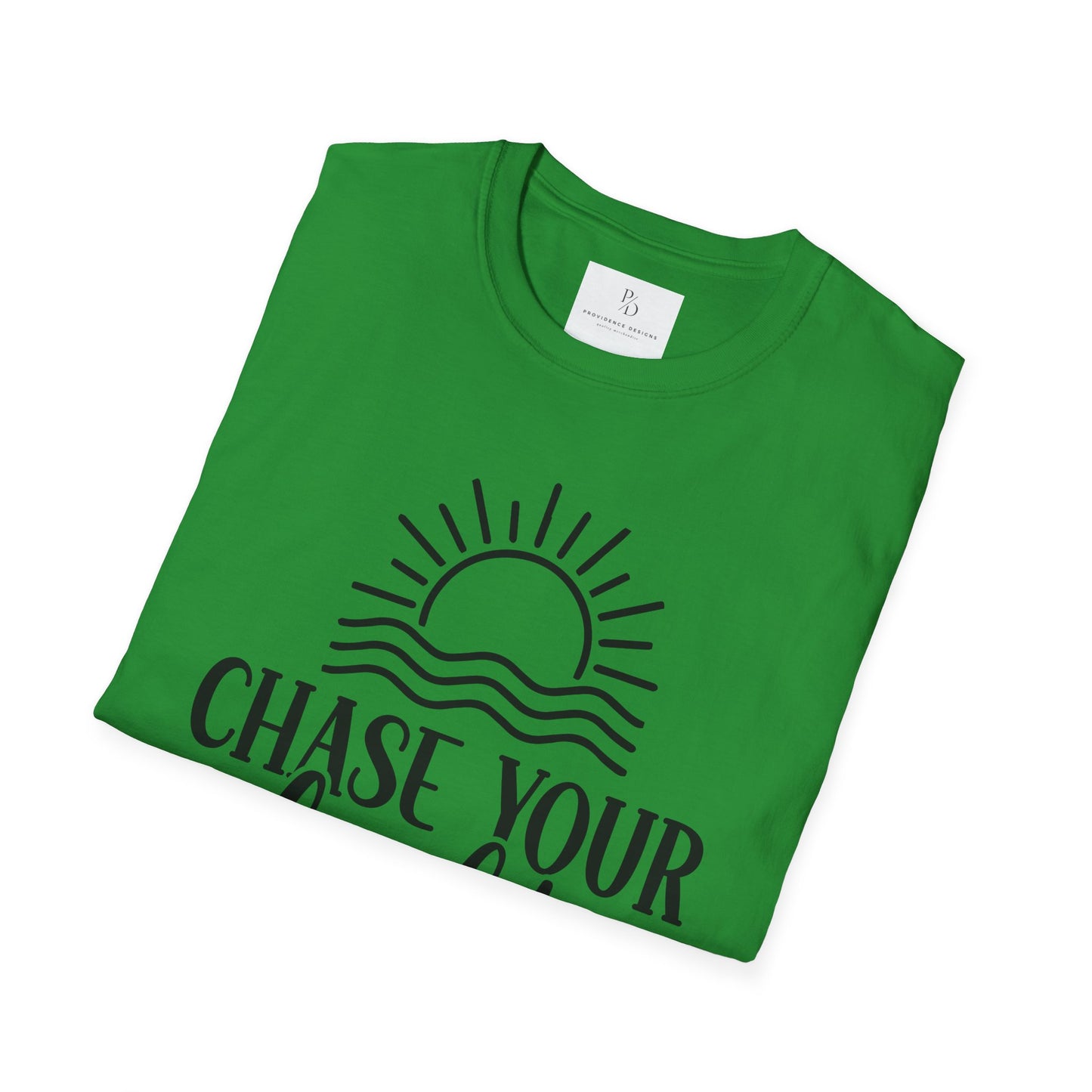 Chase Your Light Unisex T-Shirt, Inspirational Tee, Motivational Shirt, Gift for Friends, Summer Outfit, Positive Vibes