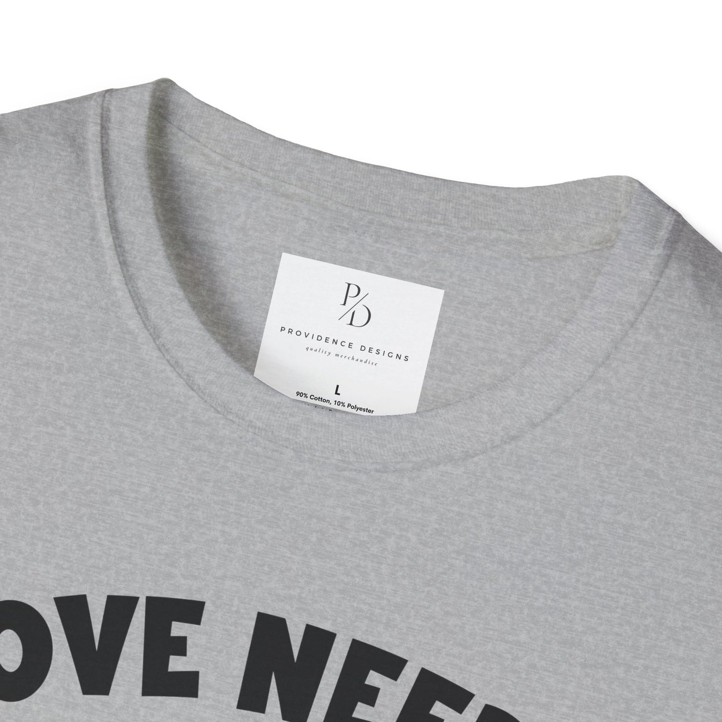 Love Needs No Words Puzzle Heart Unisex Softstyle T-Shirt