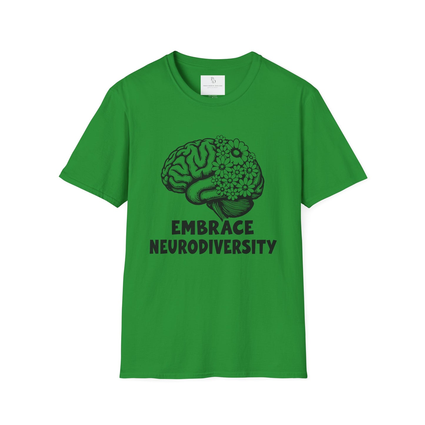 Embrace Neurodiversity Unisex Softstyle T-Shirt - Celebrate Diversity and Inclusion