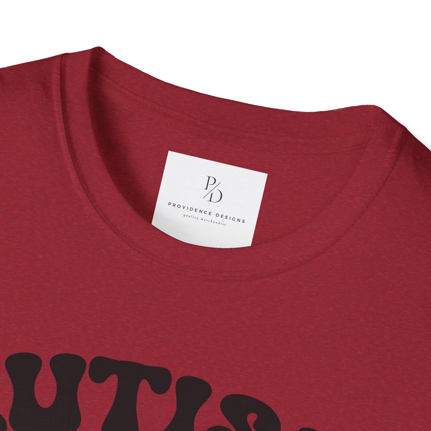 Autism Mom Unisex Softstyle T-Shirt - Heart Puzzle Design